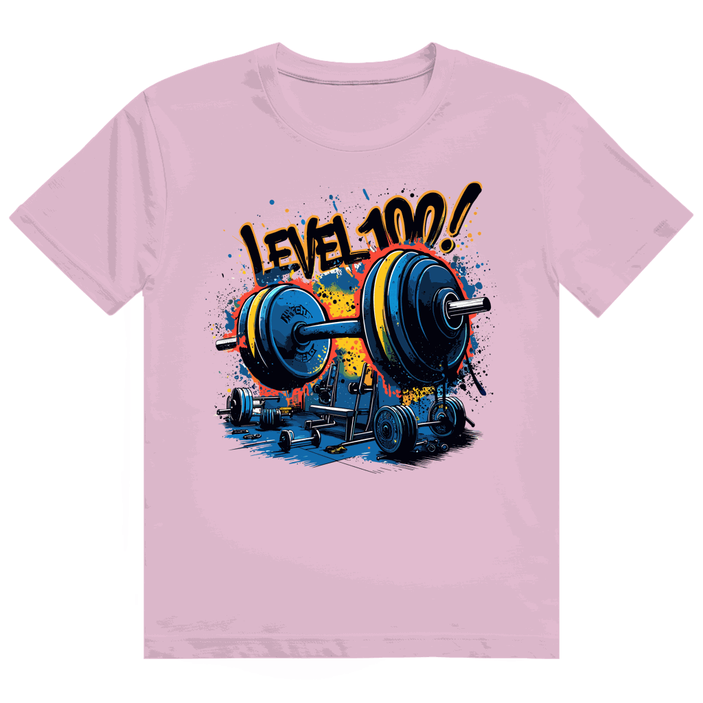 Heavy Cotton T-Shirt - GYM Level 100! | Division420®