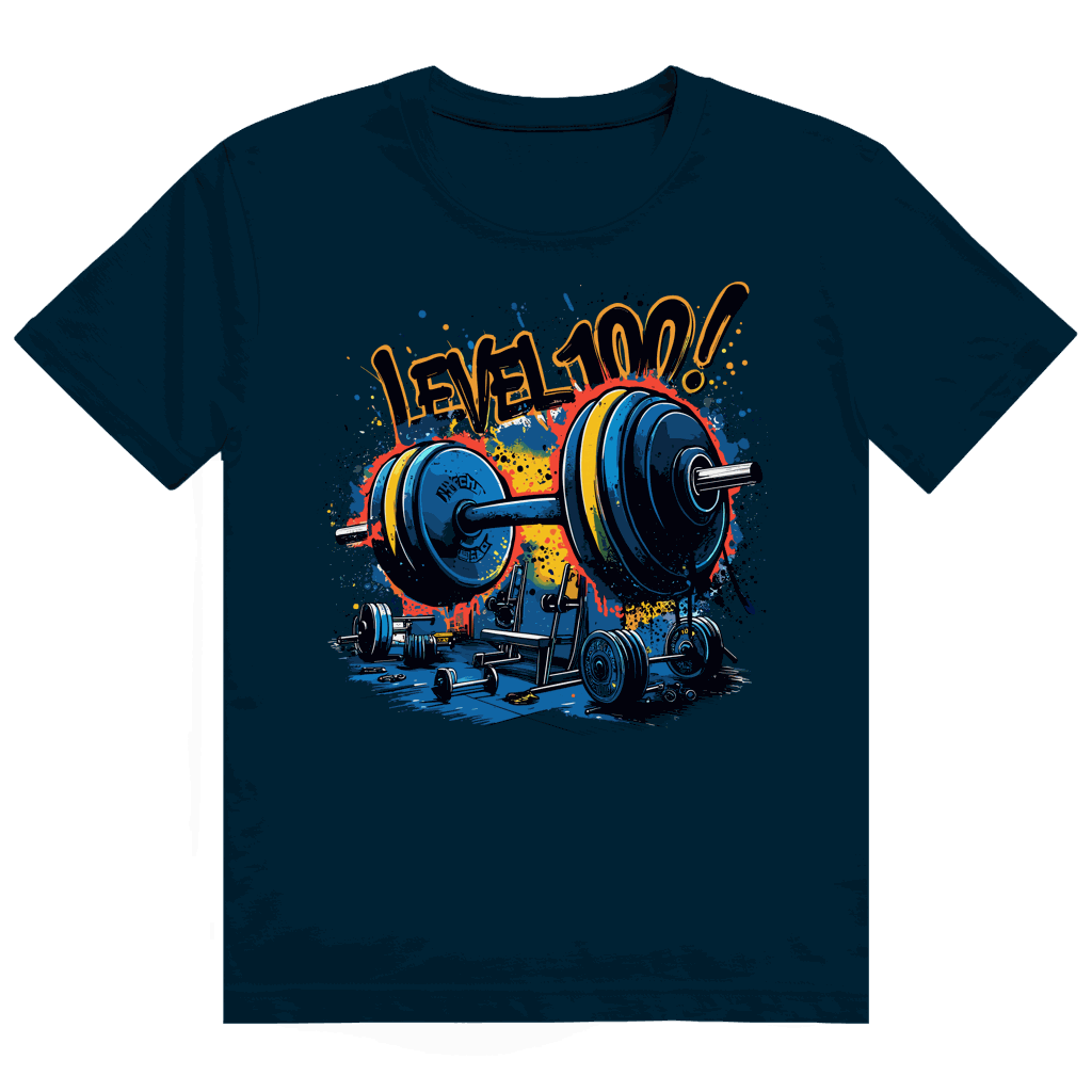 Heavy Cotton T-Shirt - GYM Level 100! | Division420®