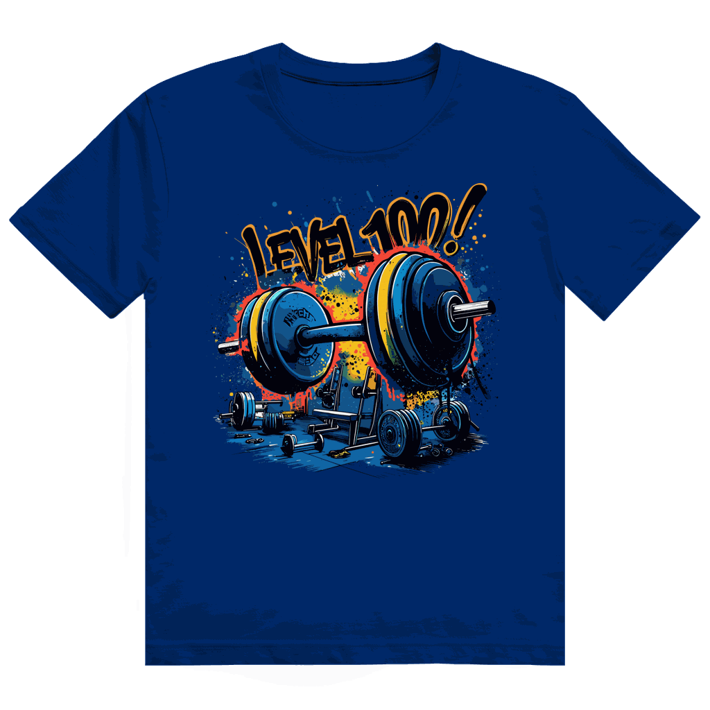 Heavy Cotton T-Shirt - GYM Level 100! | Division420®