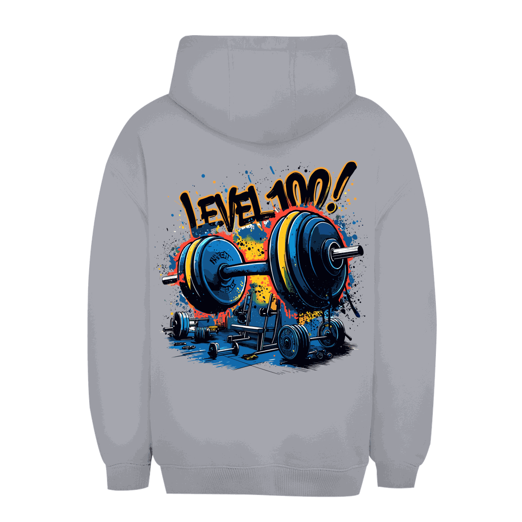 Unisex Oversize Hoodie - GYM Level 100! | Division420®