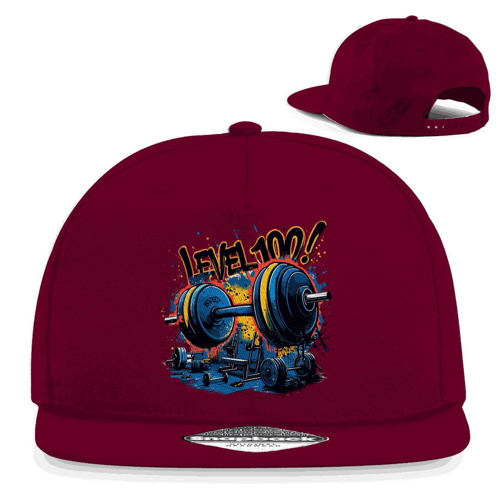 Snapback Rapper Cap - GYM Level 100! | Division420®