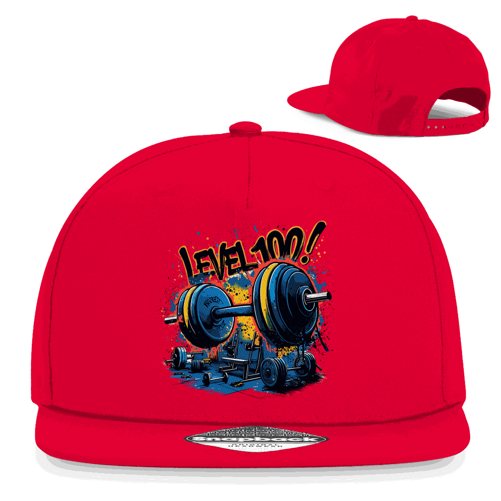 Snapback Rapper Cap - GYM Level 100! | Division420®