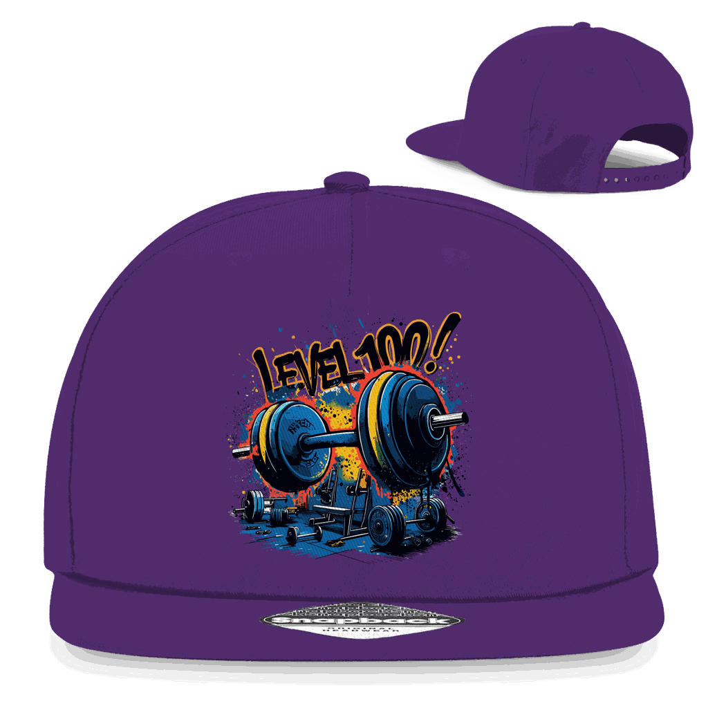 Snapback Rapper Cap - GYM Level 100! | Division420®