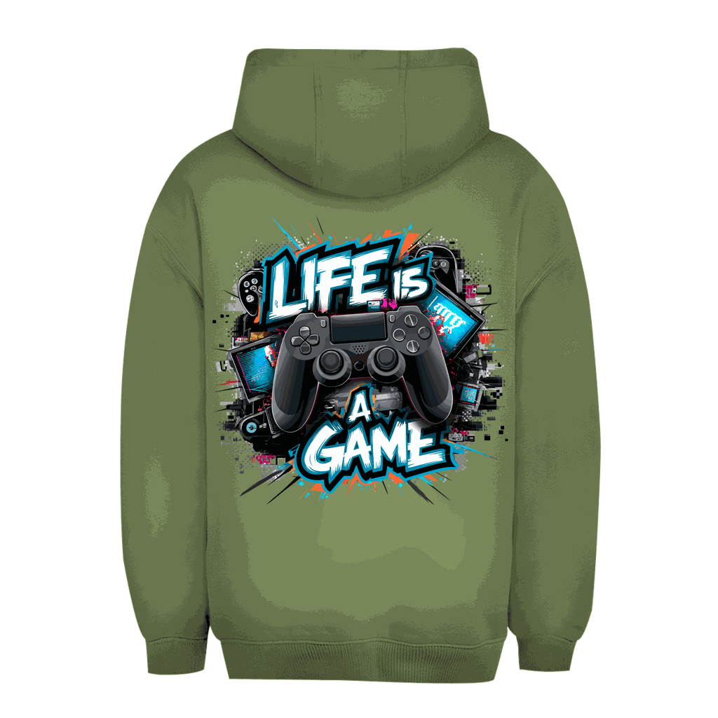Unisex Oversize Hoodie - Life is a Game | Division420®