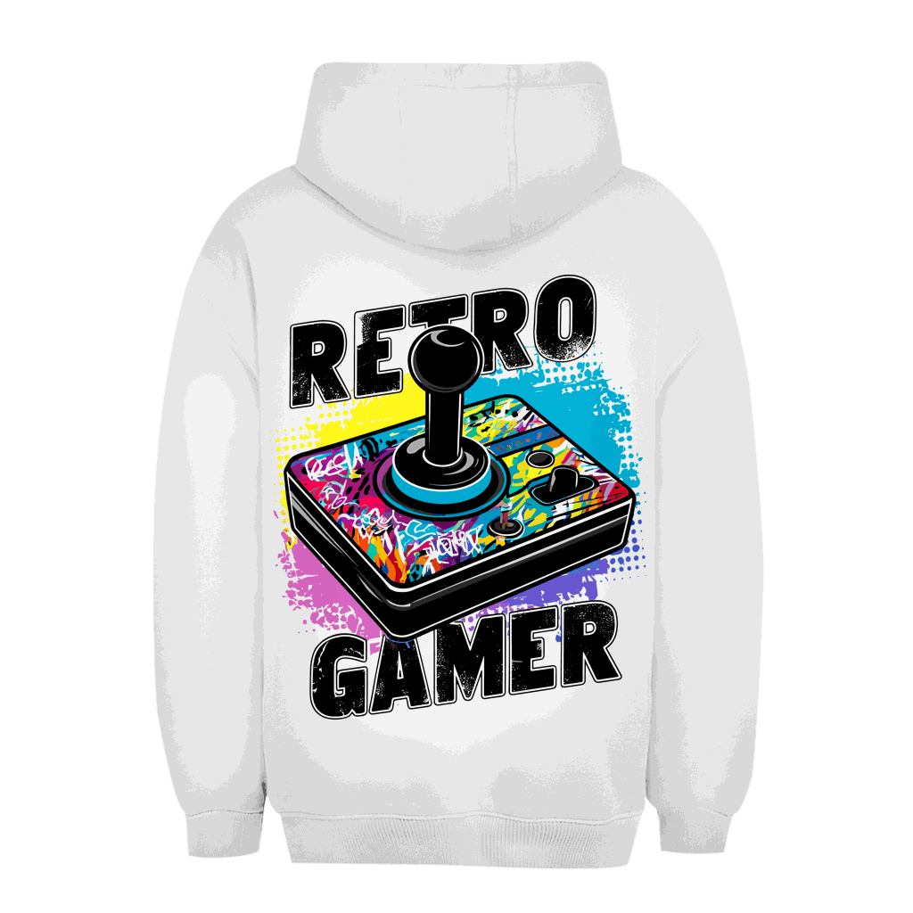 Unisex Oversize Hoodie von Division420 mit Retro Gamer Design und lockerer Passform
