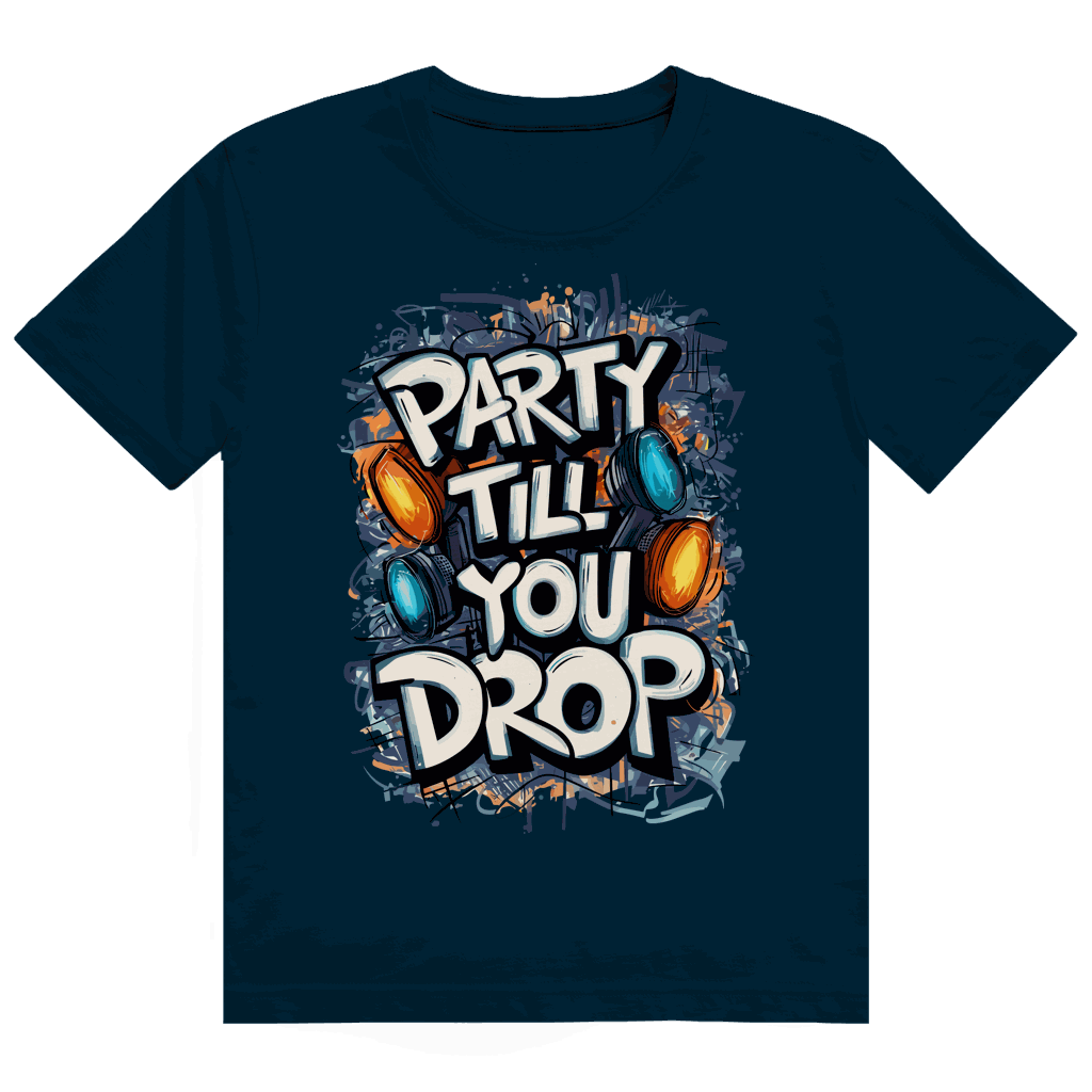 Heavy Cotton T-Shirt - Party till you drop | Division420®