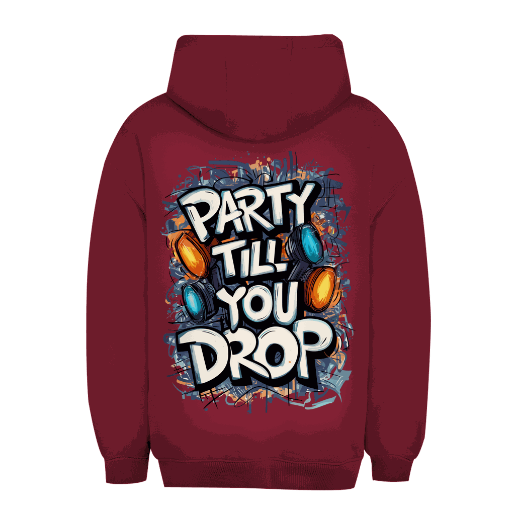 Unisex Oversize Hoodie von Division420 mit lockerem Schnitt und Kängurutasche