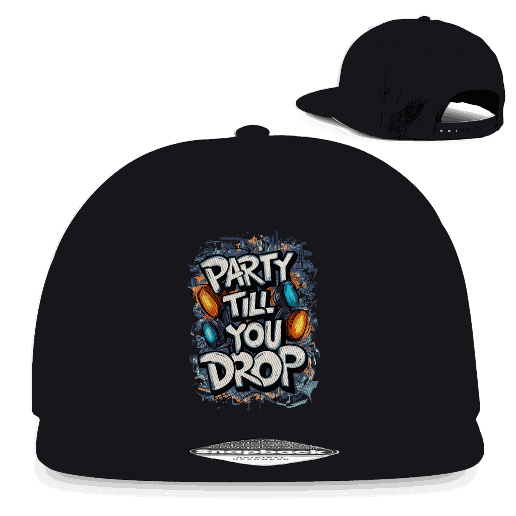 Snapback Rapper Cap - Party till you drop | Division420®