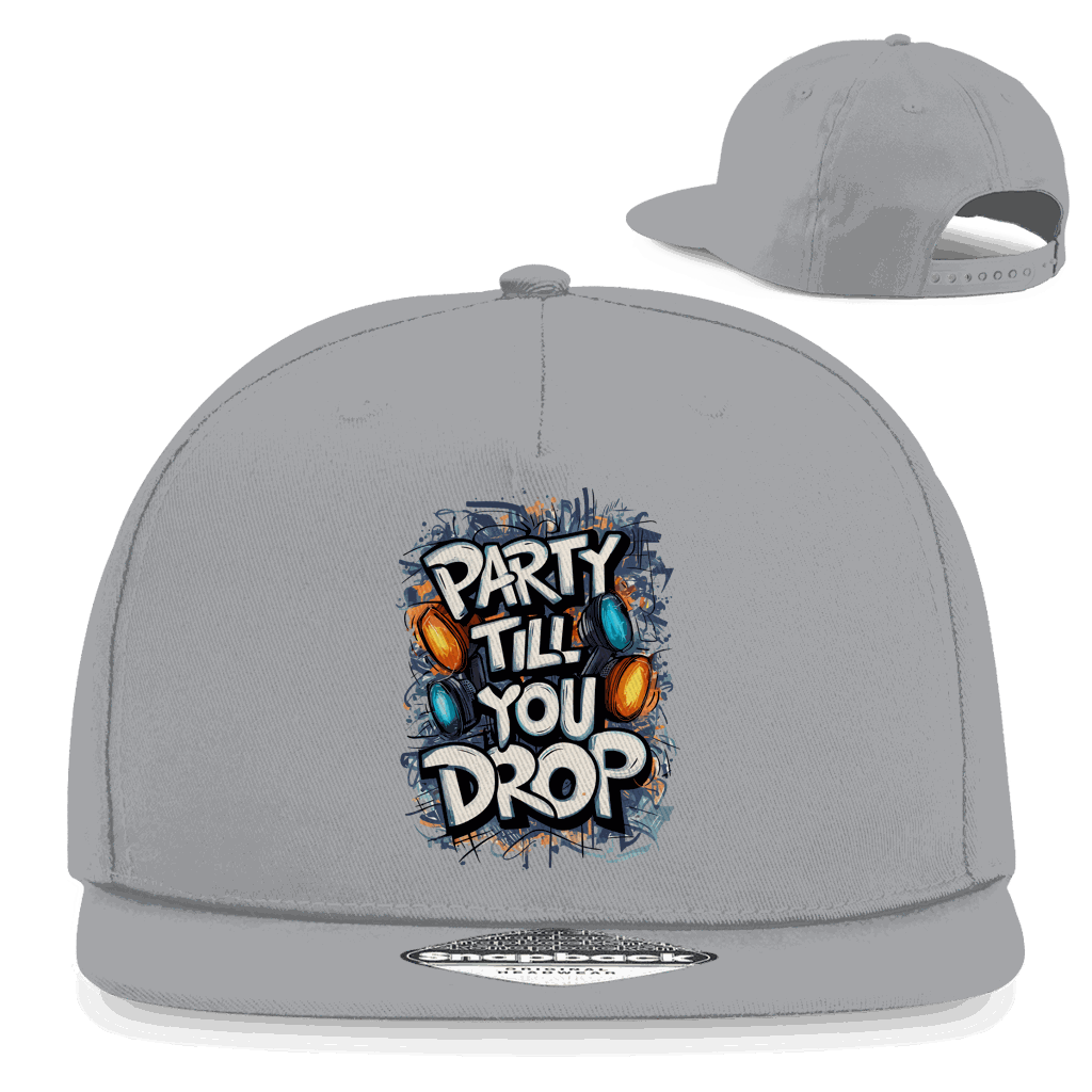 Snapback Rapper Cap - Party till you drop | Division420®