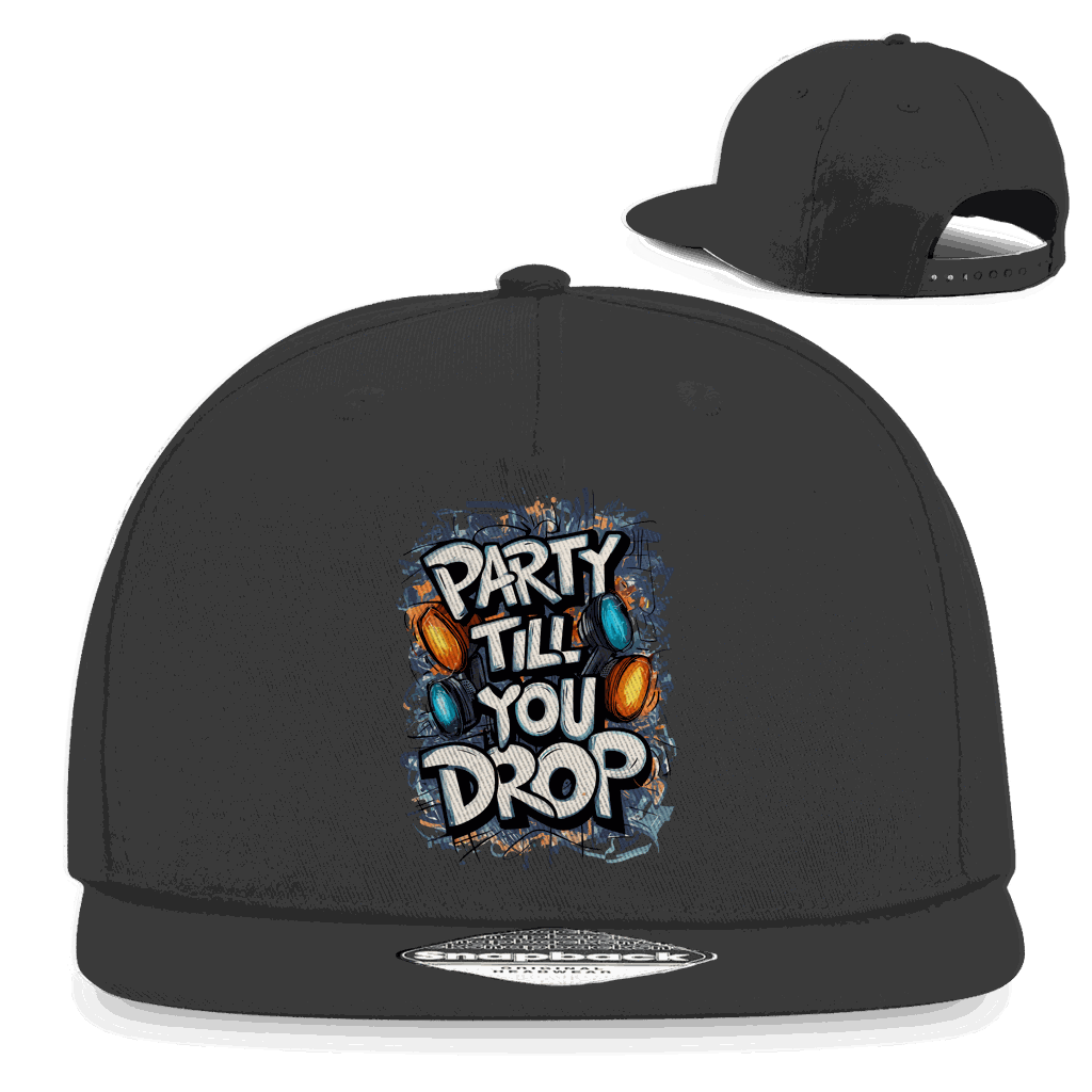 Snapback Rapper Cap - Party till you drop | Division420®