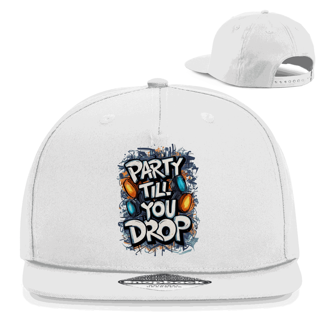 Snapback Rapper Cap - Party till you drop | Division420®