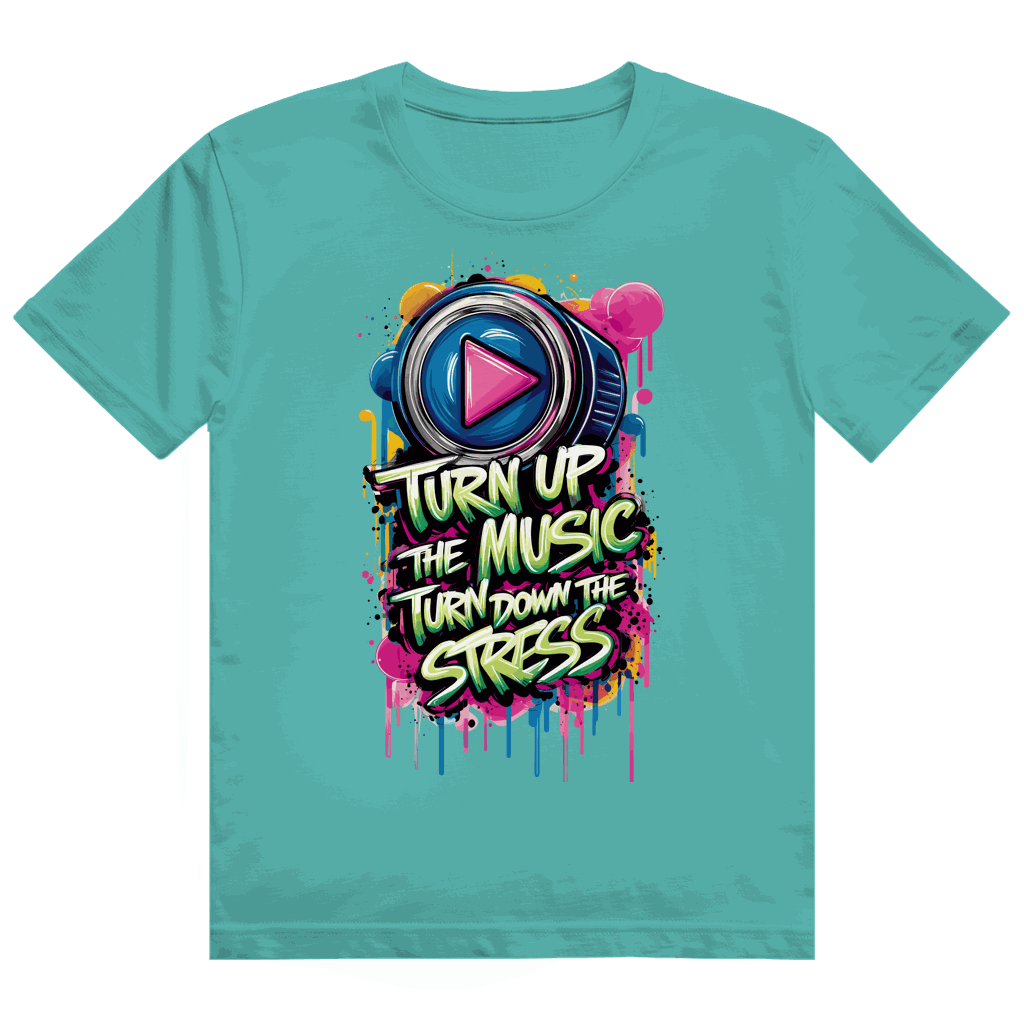 Heavy Cotton T-Shirt - Turn up the Music | Division420®