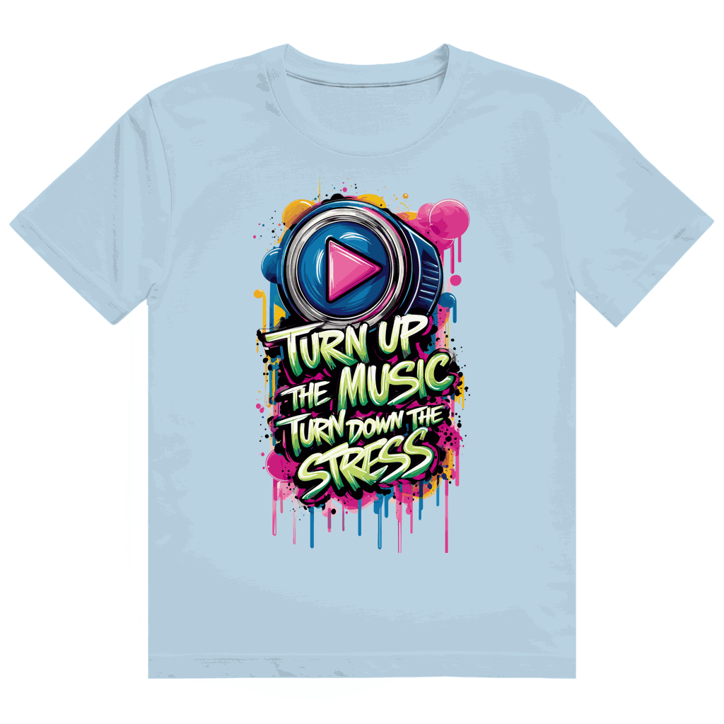 Heavy Cotton T-Shirt - Turn up the Music | Division420®
