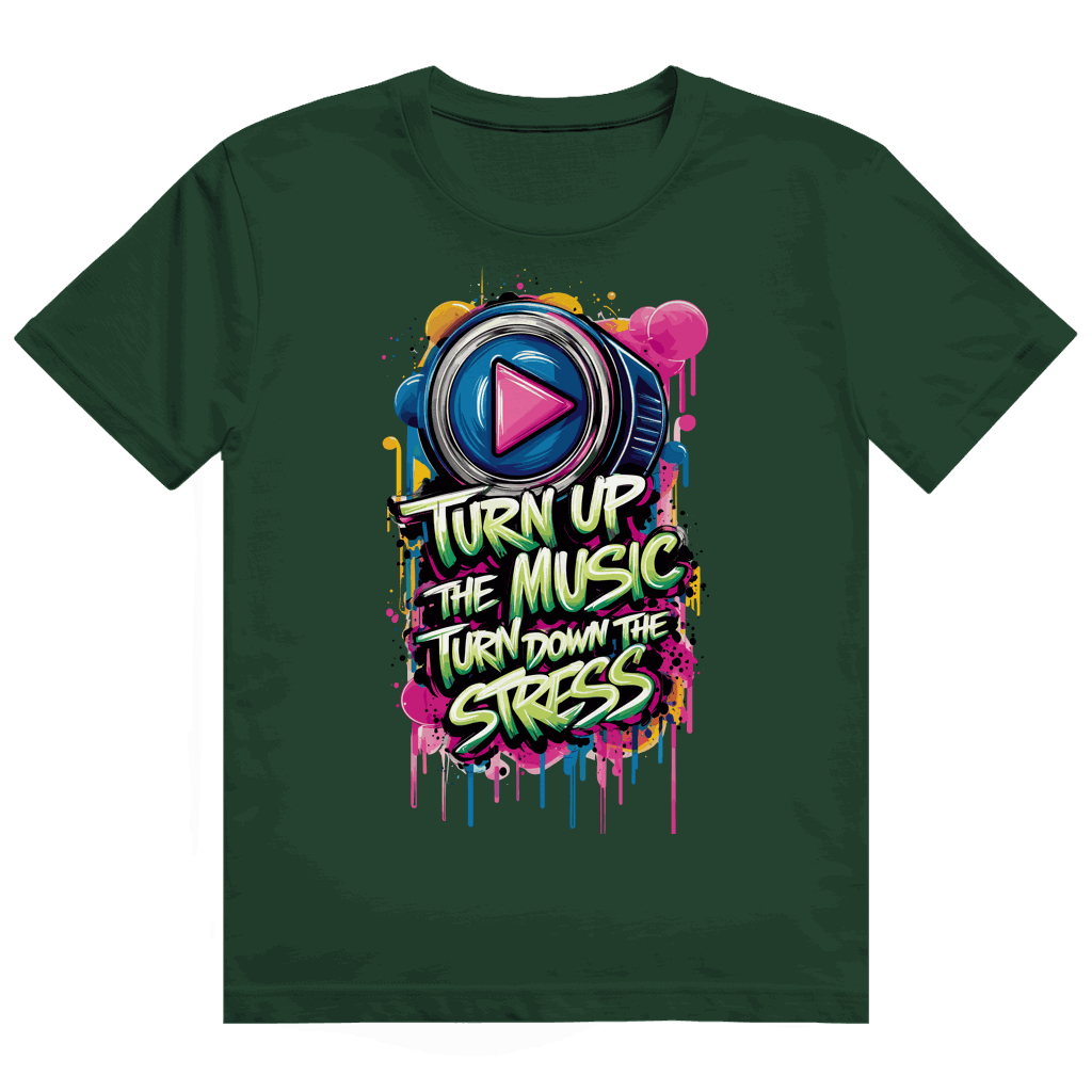 Heavy Cotton T-Shirt - Turn up the Music | Division420®