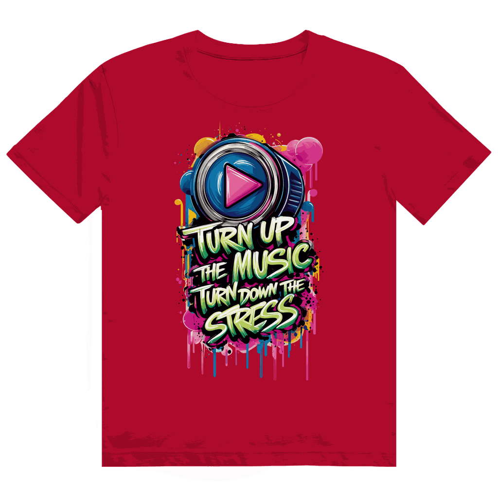 Heavy Cotton T-Shirt - Turn up the Music | Division420®