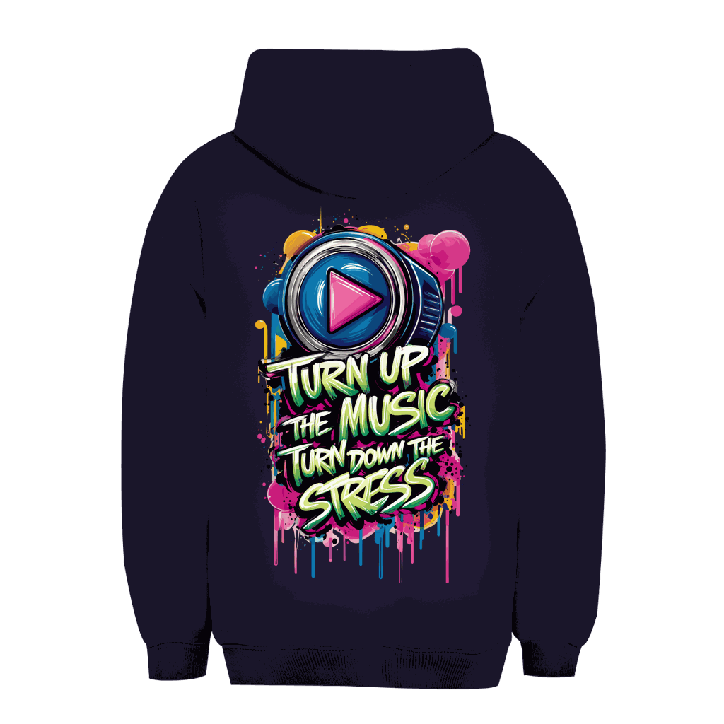 Unisex Oversize Hoodie - Turn up the Music | Division420®