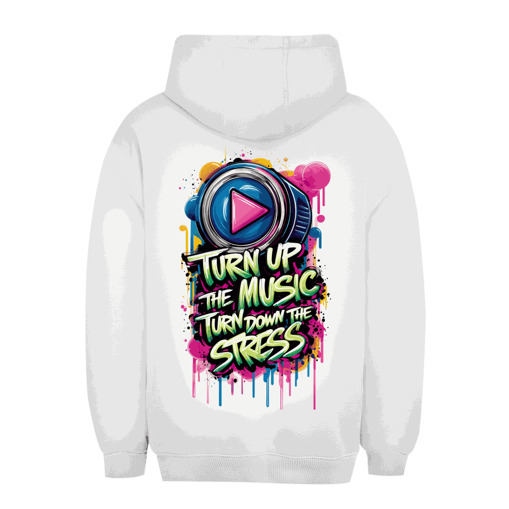 Unisex Oversize Hoodie - Turn up the Music | Division420®
