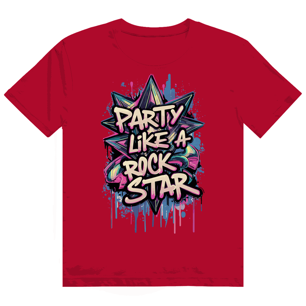 Heavy Cotton T-Shirt - Party like a Rockstar | Division420®