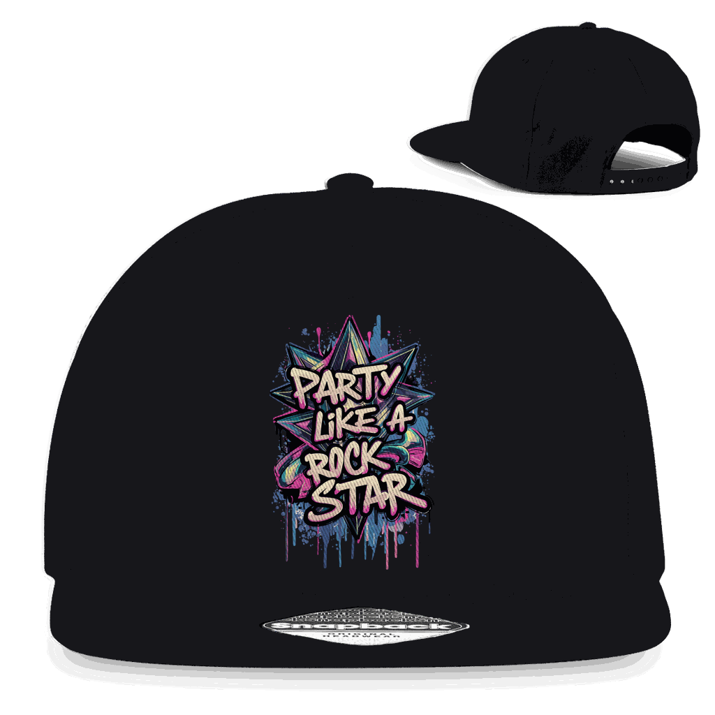 Division420 Snapback Cap aus Baumwoll-Twill mit flachem Schirm und Retro-Snapback-Verschluss in urbanem Streetwear-Design