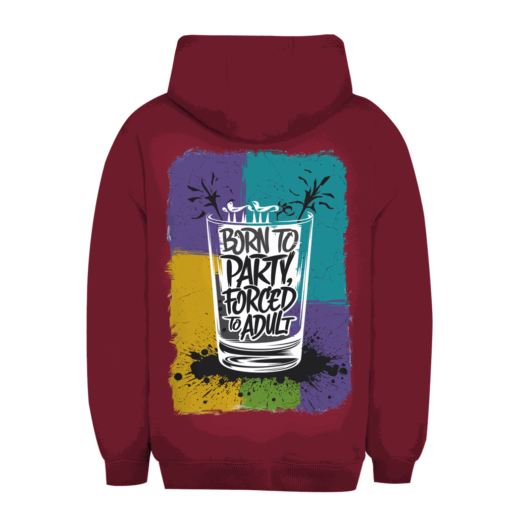 Unisex Oversize Hoodie - Born to Party | Division420®