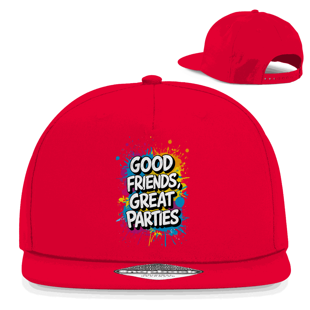 Snapback Rapper Cap - Good Friends, great Parties! | Division420®