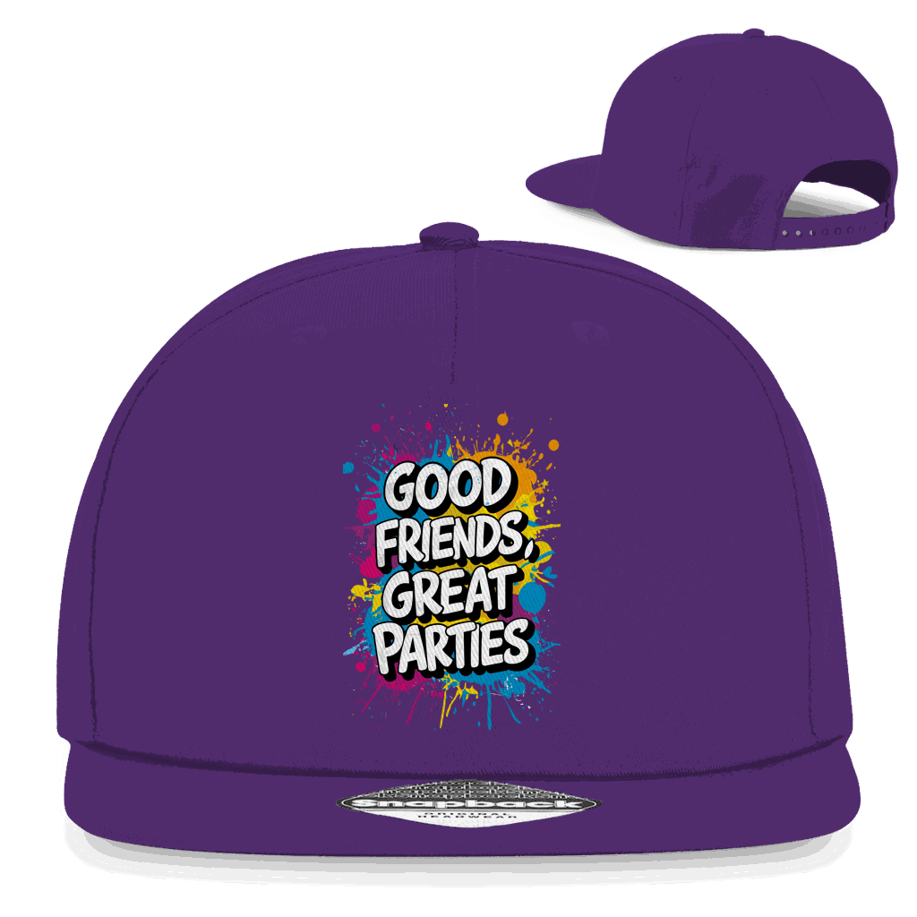 Snapback Rapper Cap - Good Friends, great Parties! | Division420®
