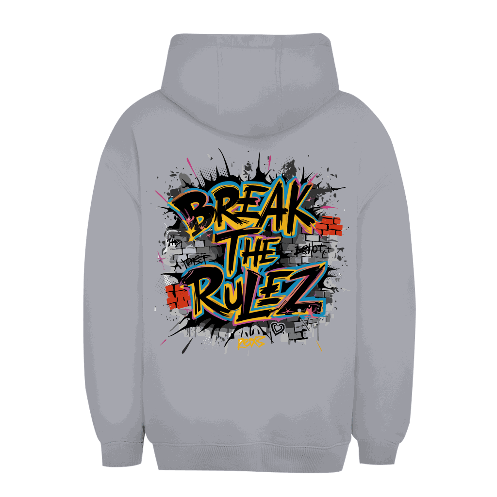 Size chart for unisex oversize hoodie by Division420