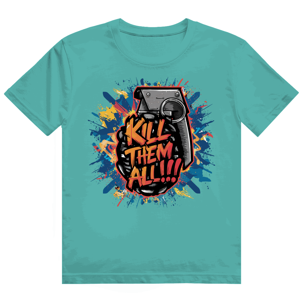 Herren Heavy Cotton T-Shirt - Kill them all | Division420®