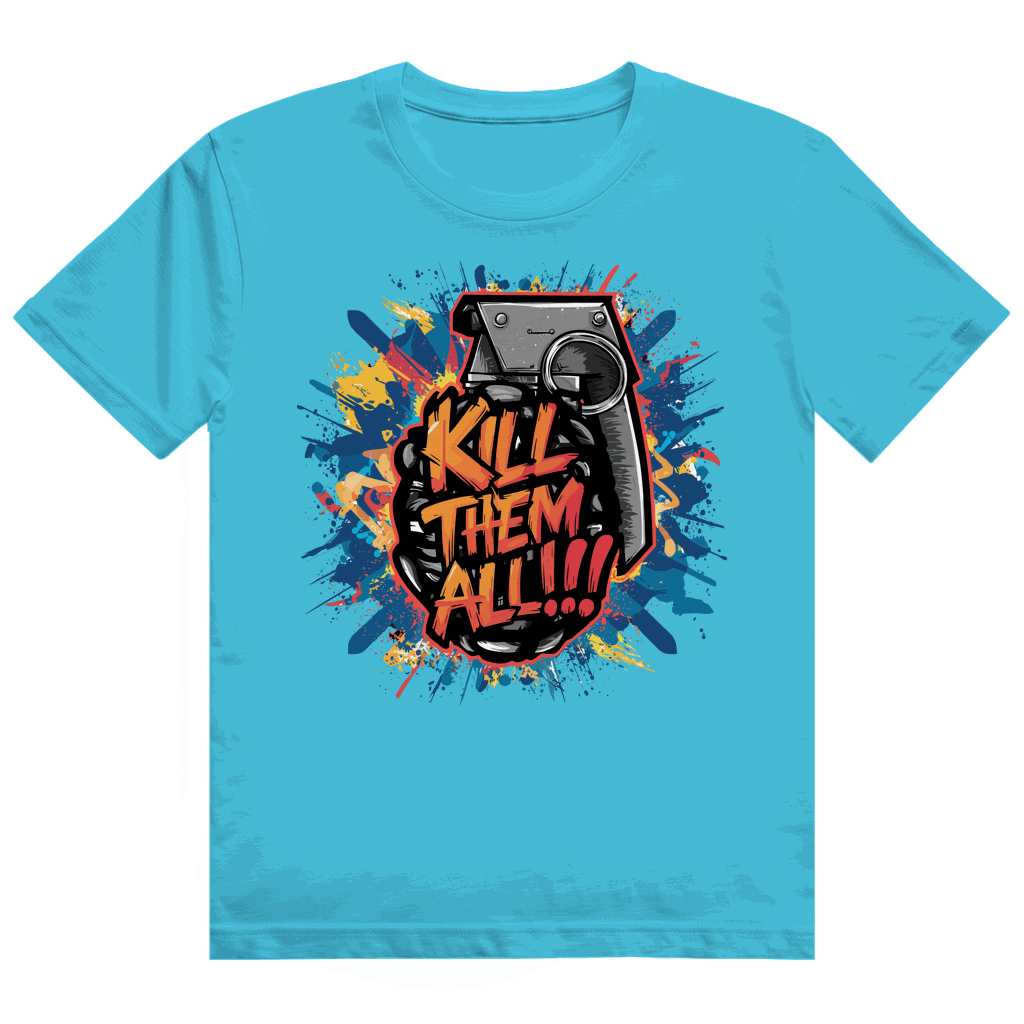 Herren Heavy Cotton T-Shirt - Kill them all | Division420®