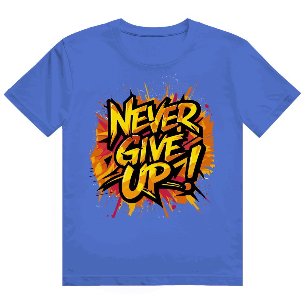 Heavy Cotton T-Shirt - Never give up! | Division420®