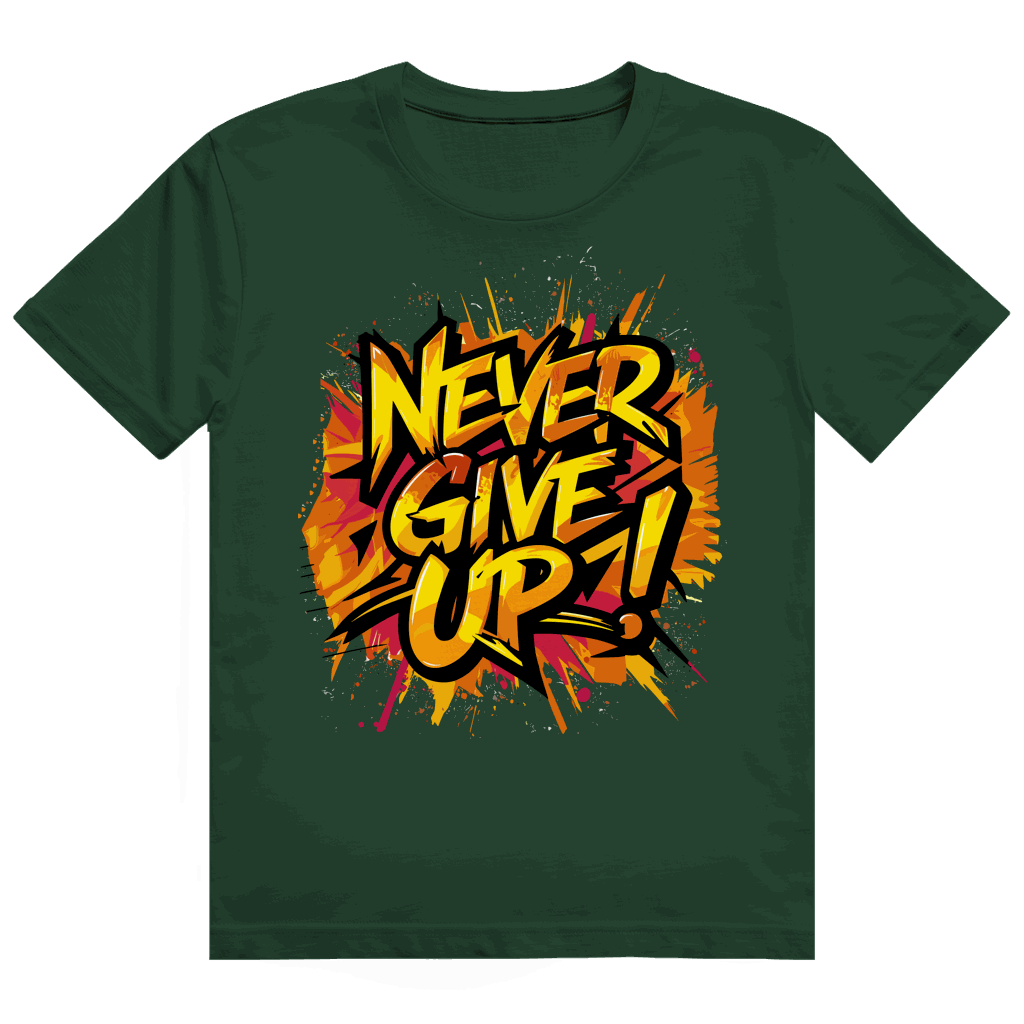 Heavy Cotton T-Shirt - Never give up! | Division420®