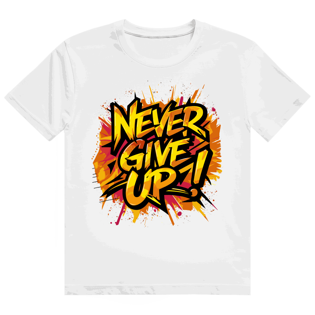 Heavy Cotton T-Shirt - Never give up! | Division420®