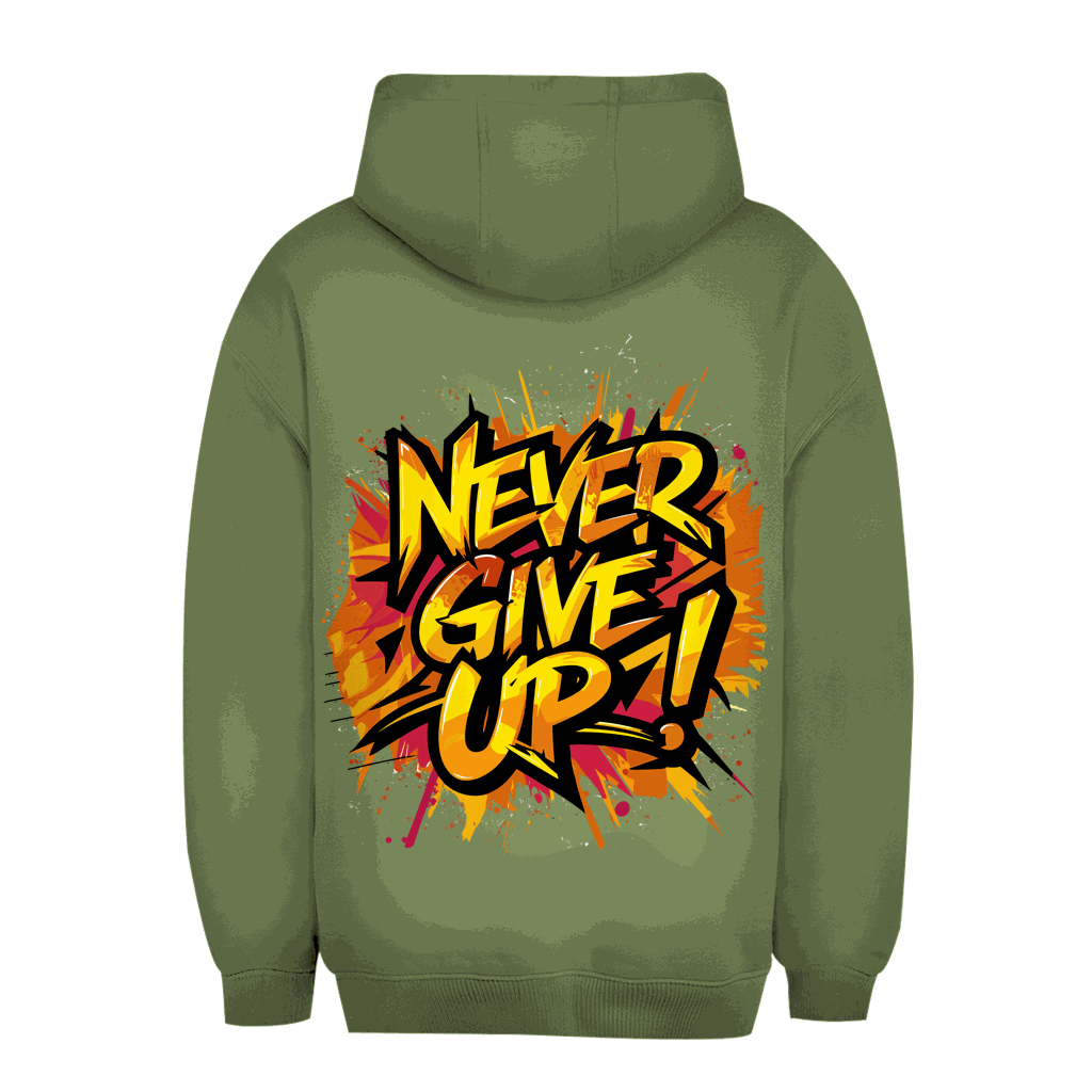 Unisex Oversize Hoodie - Never give up! | Division420®