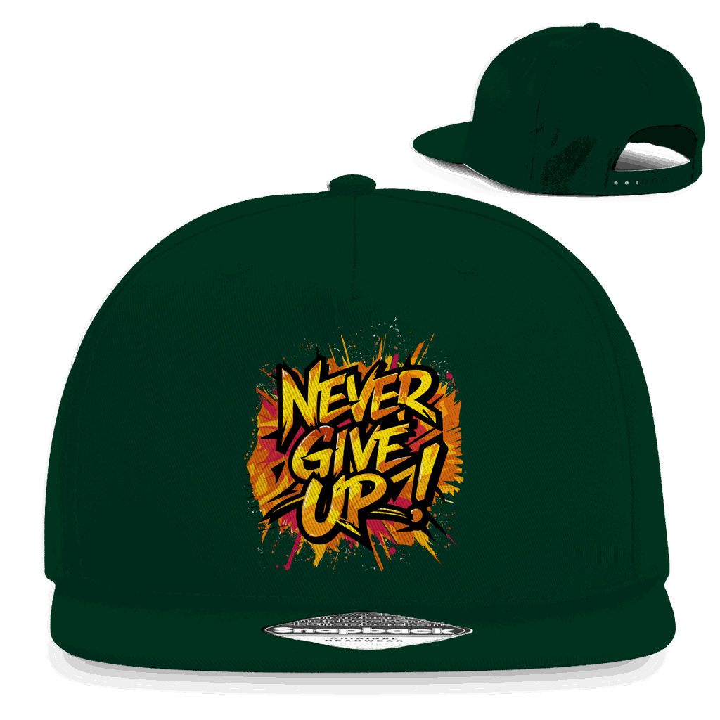 Snapback Rapper Cap - Never give up! | Division420®