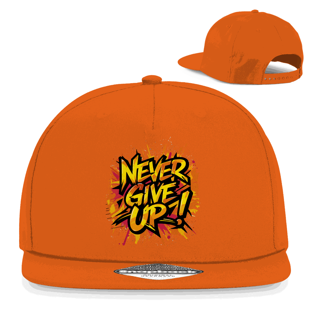 Snapback Rapper Cap - Never give up! | Division420®