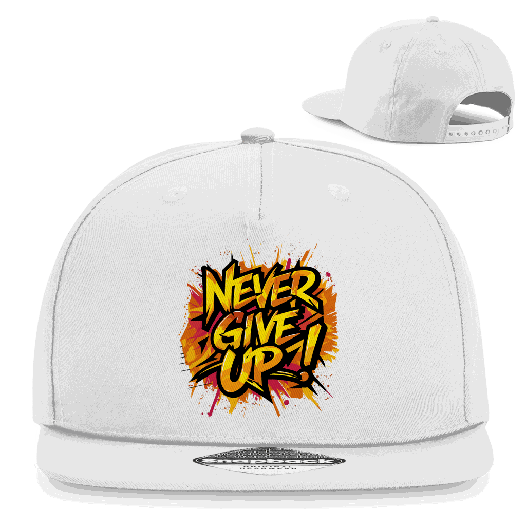 Snapback Rapper Cap - Never give up! | Division420®