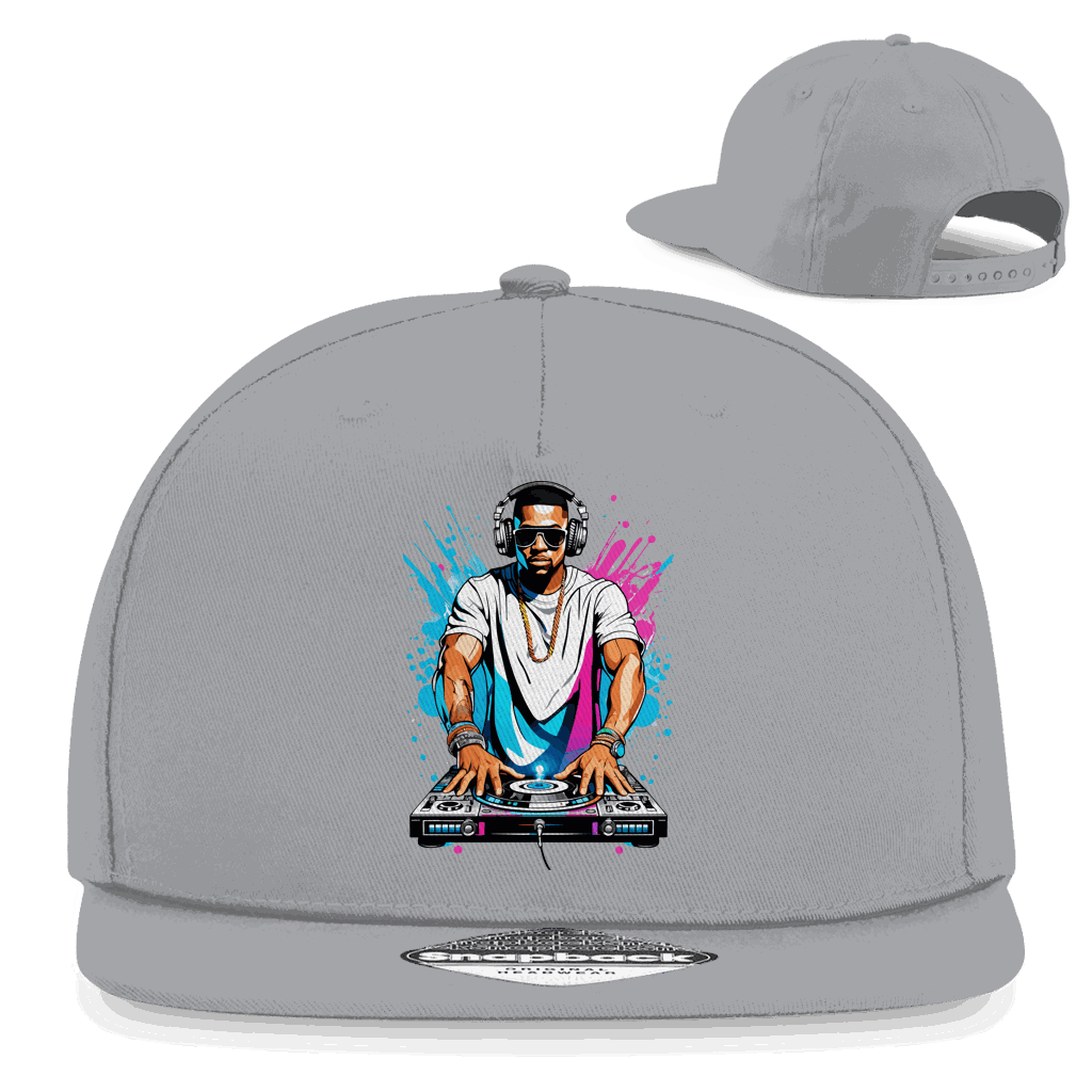 Division420 Snapback Cap Freestyler aus Baumwoll-Twill mit flachem Schirm und Retro-Snapbackverschluss