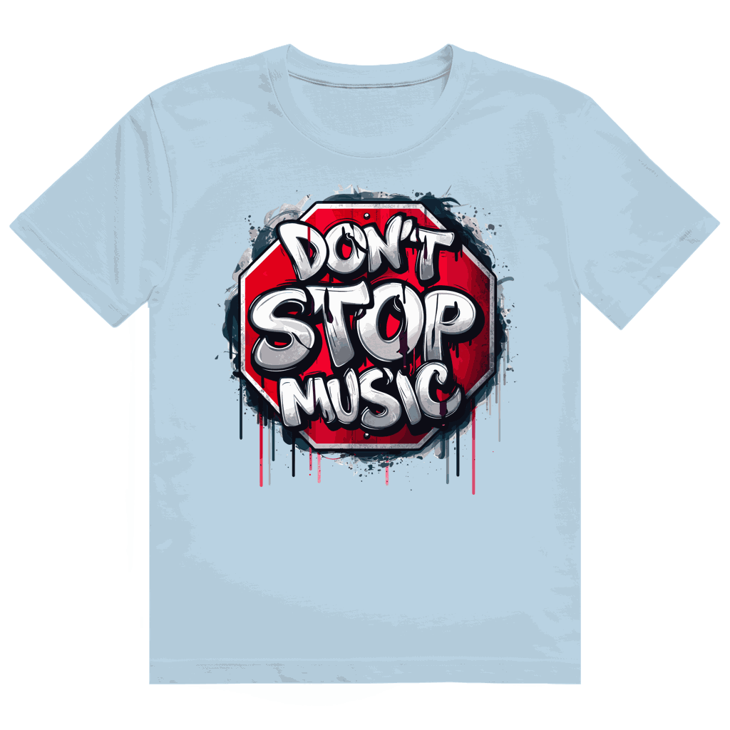 Heavy Cotton T-Shirt - Dont stop Music | Division420®