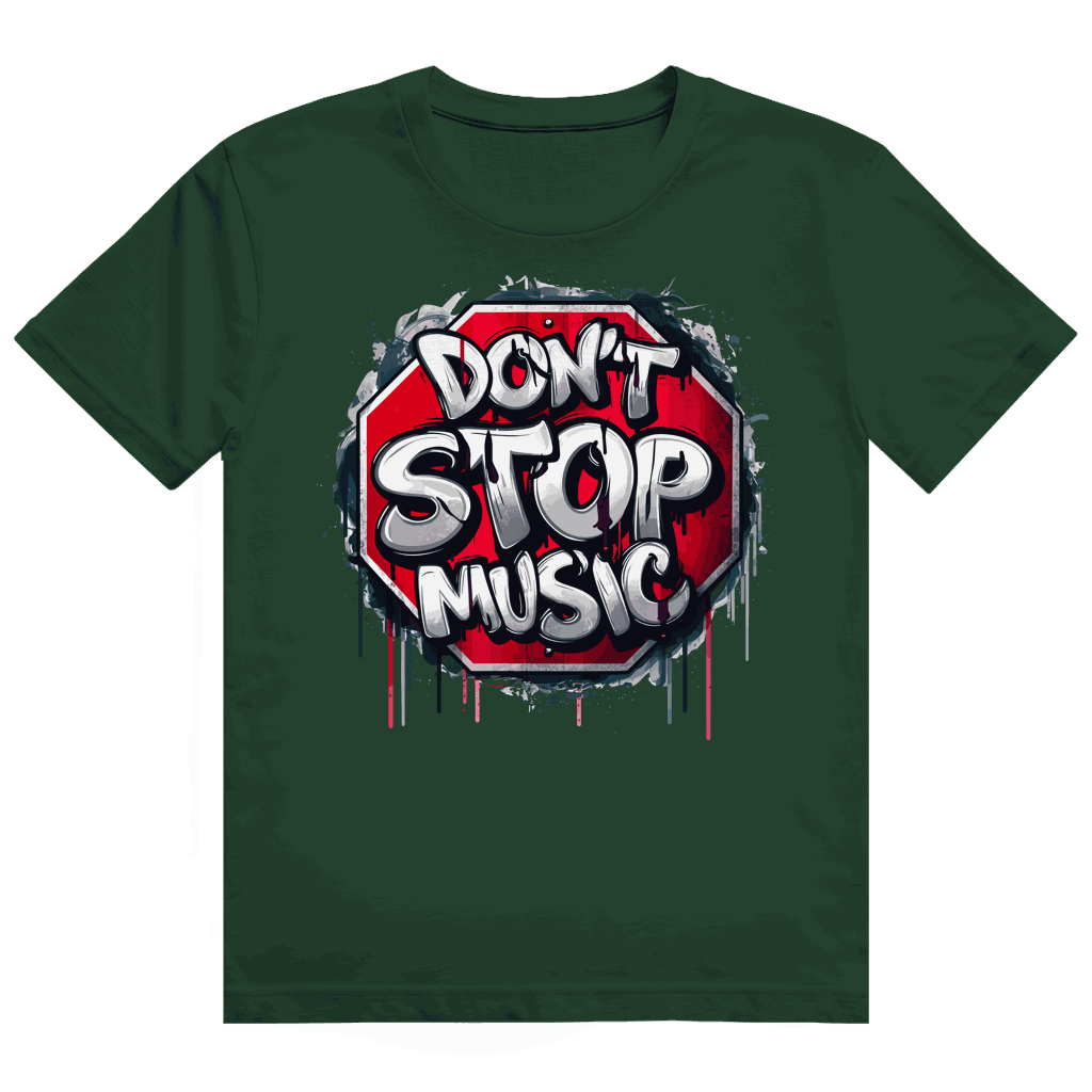 Heavy Cotton T-Shirt - Dont stop Music | Division420®