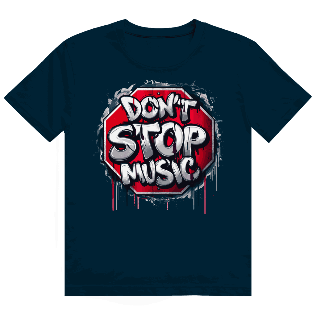 Heavy Cotton T-Shirt - Dont stop Music | Division420®
