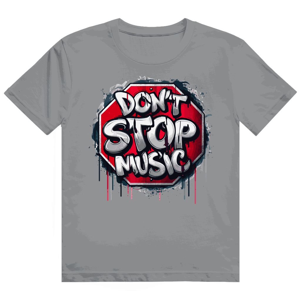 Heavy Cotton T-Shirt - Dont stop Music | Division420®
