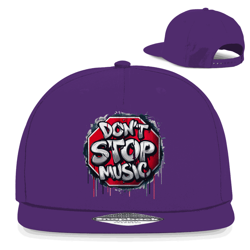 Snapback Rapper Cap - Dont stop Music | Division420®