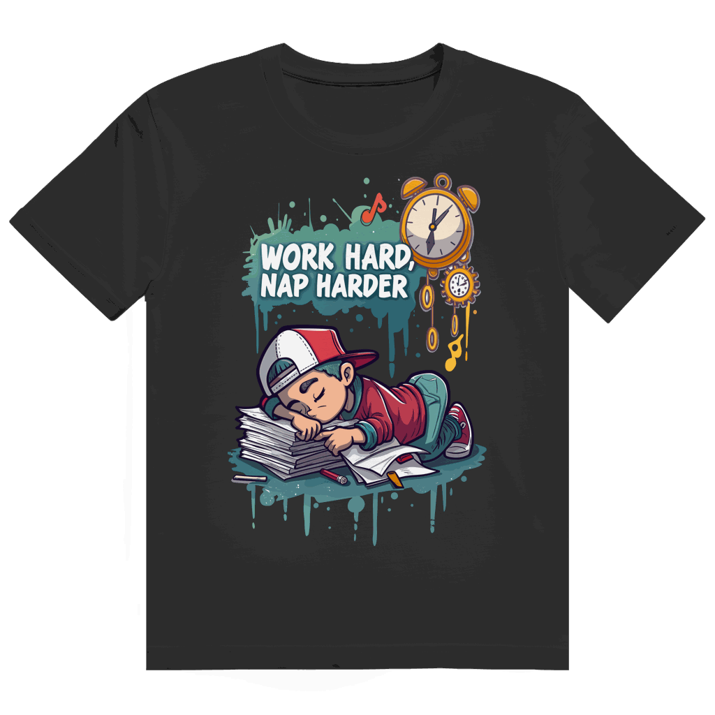 Heavy Cotton T-Shirt - Work hard, nap harder | Division420®