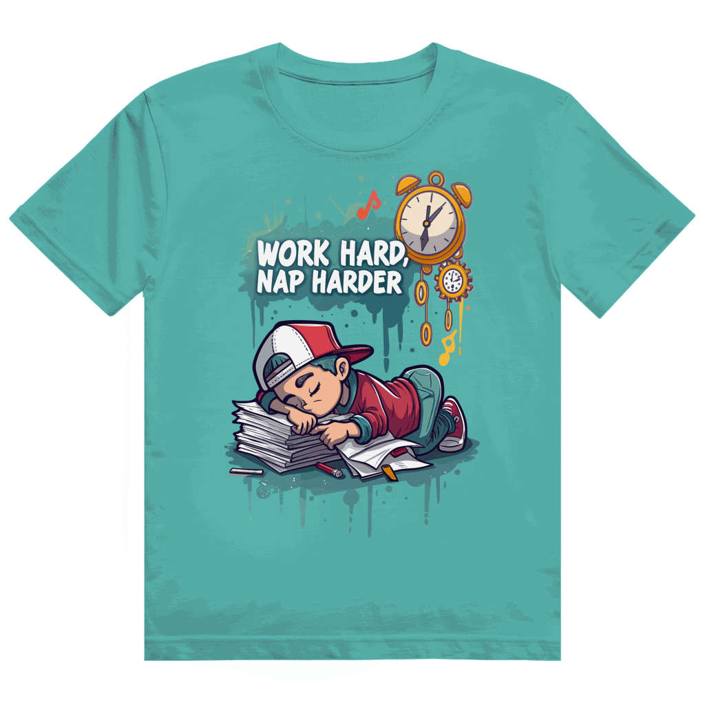 Heavy Cotton T-Shirt - Work hard, nap harder | Division420®