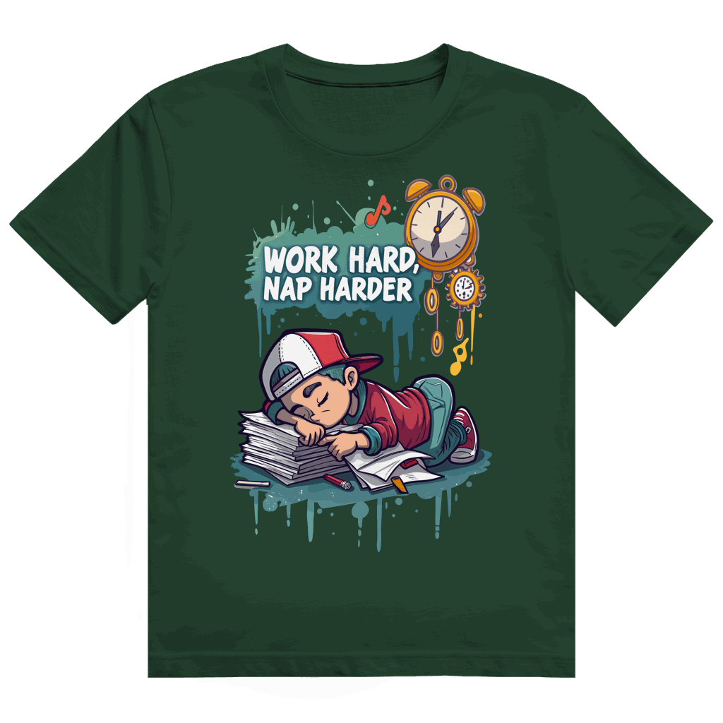 Heavy Cotton T-Shirt - Work hard, nap harder | Division420®
