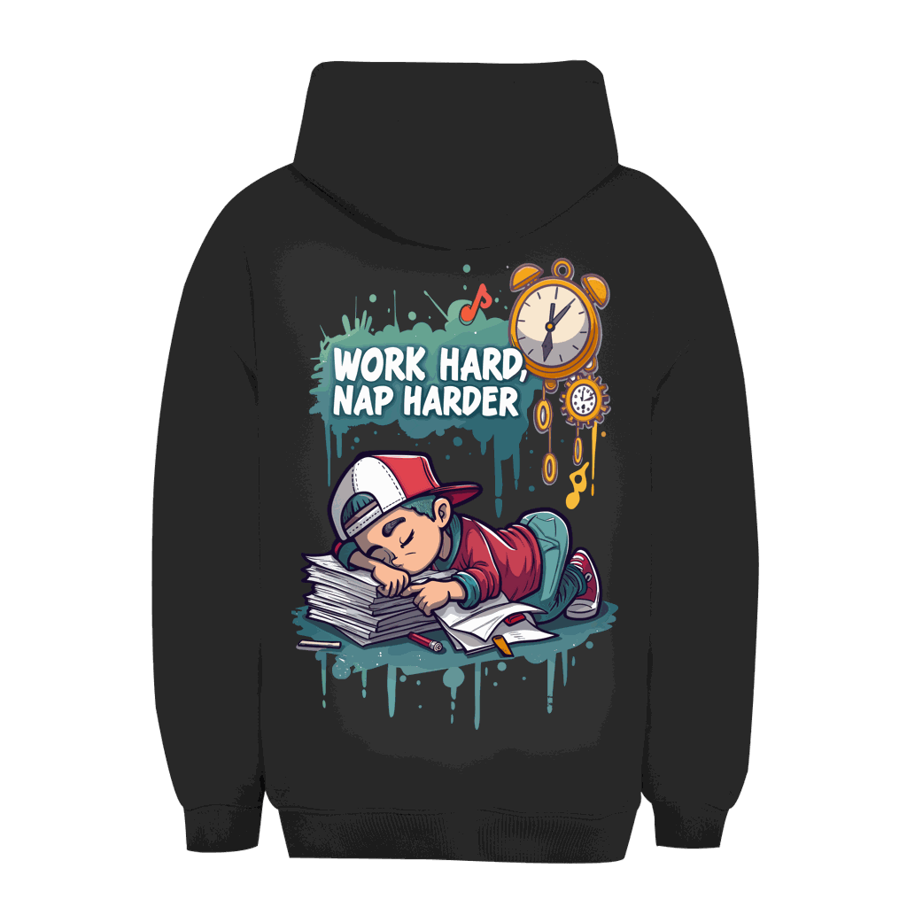 Unisex Oversize Hoodie - Work hard, nap harder | Division420®