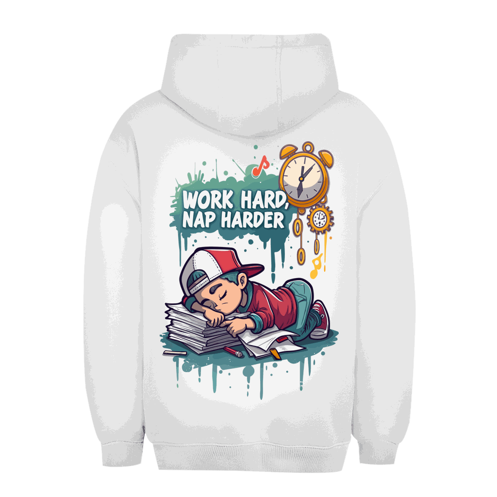 Unisex Oversize Hoodie - Work hard, nap harder | Division420®