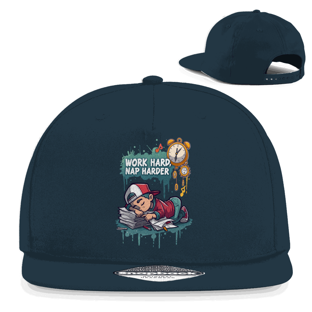 Snapback Rapper Cap - Work hard, nap harder | Division420®