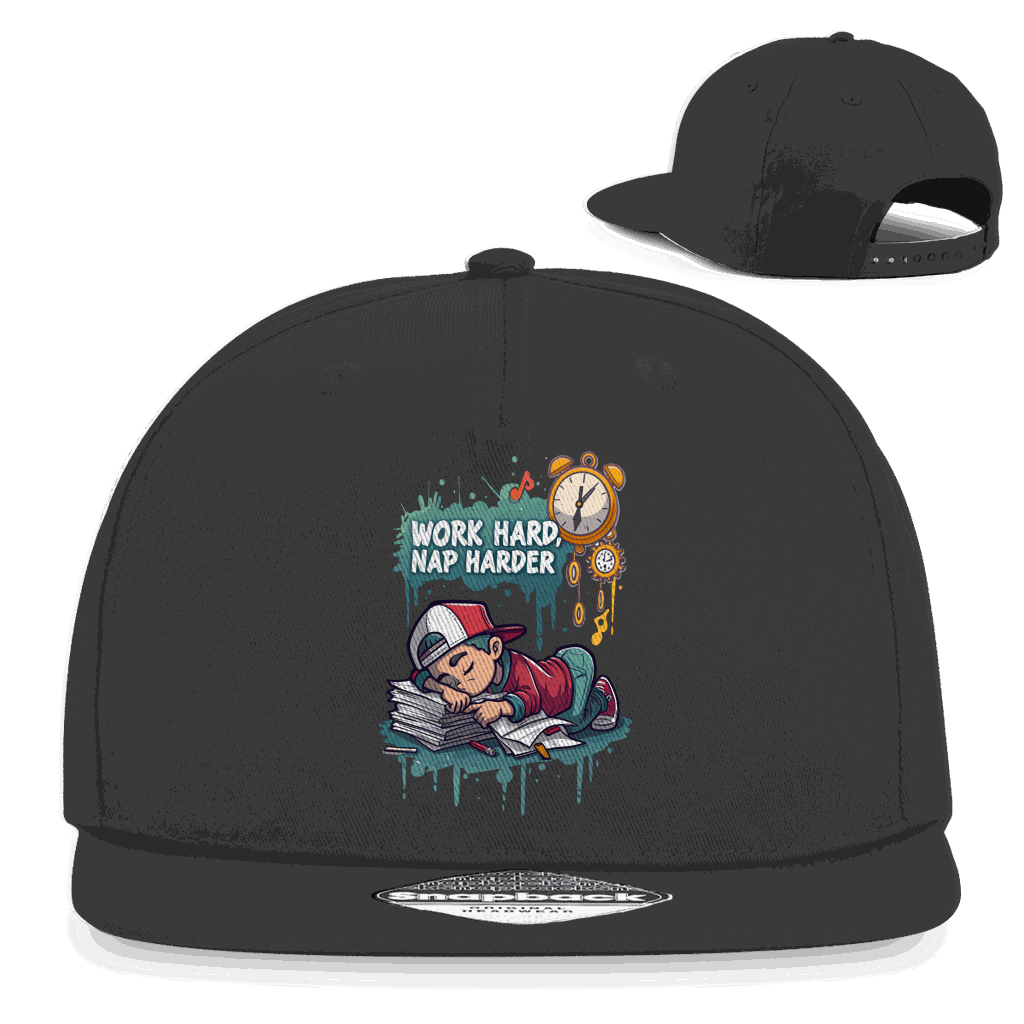 Snapback Rapper Cap - Work hard, nap harder | Division420®