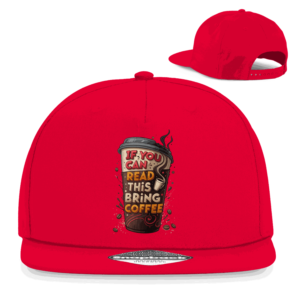 Snapback Rapper Cap - Bring Coffee! | Division420®